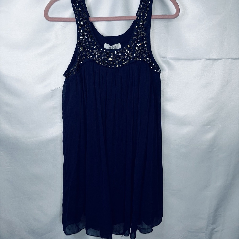 Tramp Sequined Ladies Tank Blouse Flowy Size Medium NWT Late Y2K